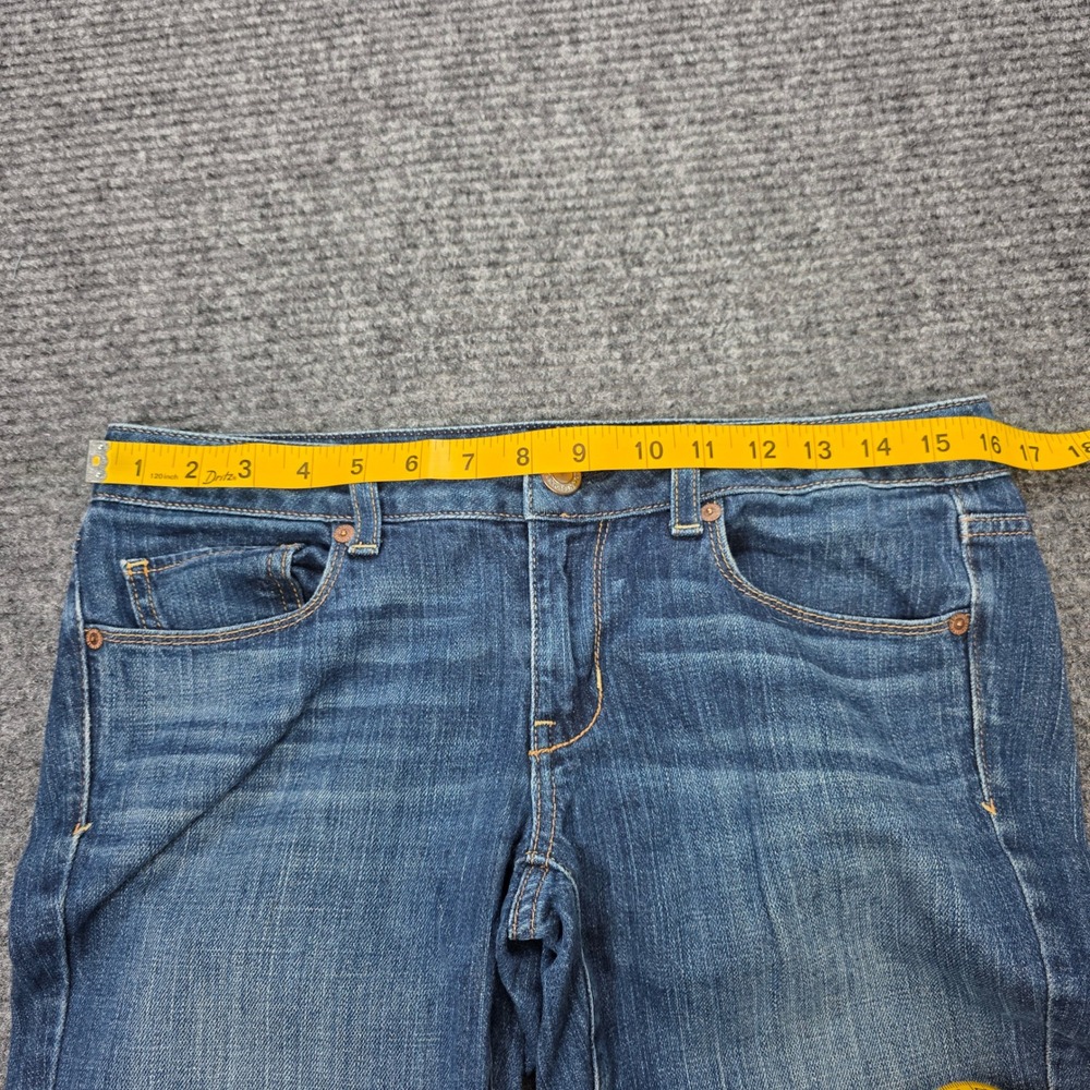 American Eagle Stretch Straight Leg Jeans Womens Size 6 Regular Medium Wash Blue - Picture 5 of 10